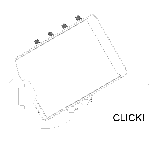 Ethernet Gateway Mounting Drawing